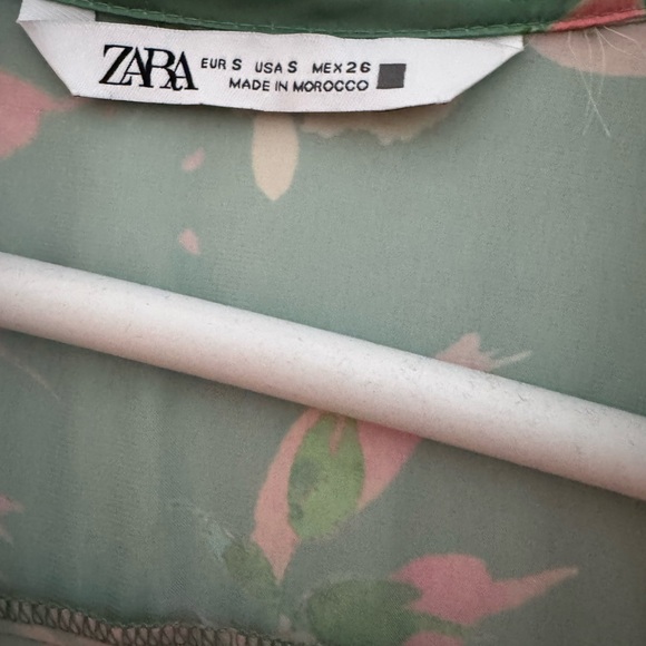 Zara Floral Dress S - Picture 3 of 3